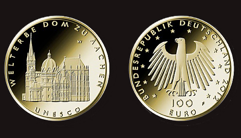 Aachen - 100 eurós aranyérme 